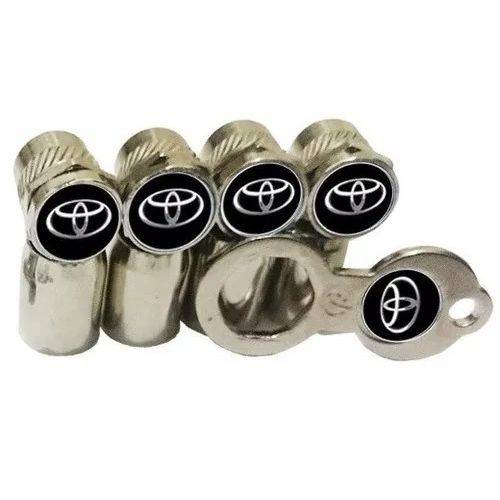 Assistência Técnica, SAC e Garantia do produto Jogo de Tampa para Bico Ventil Válvula Pneu Antifurto com Emblema Toyota