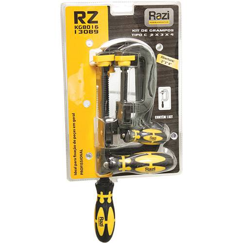 Assistência Técnica, SAC e Garantia do produto Jogo Grampos Tipo C C/ 2/3/4 Rz-Kg8016 - Razi