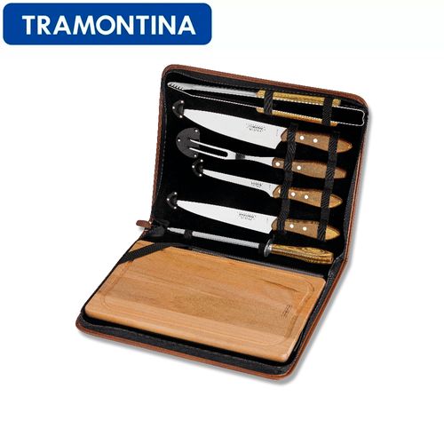 Assistência Técnica, SAC e Garantia do produto Jogo para Churrasco Inox Polywood - 8 Pçs