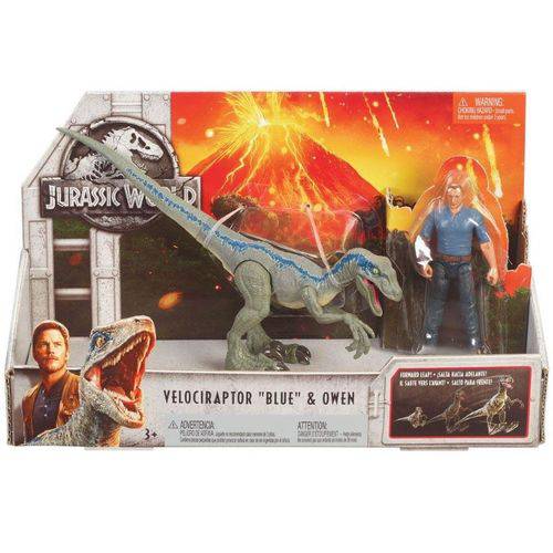 Assistência Técnica, SAC e Garantia do produto Jurassic World Conjunto Aventura Raptor Blue e Owen - FMM49 - Mattel