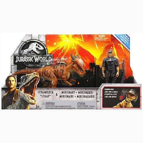 Assistência Técnica, SAC e Garantia do produto Jurassic World - Conjunto Aventura - Stygimoloch e Mercenário - Mattel FMY84