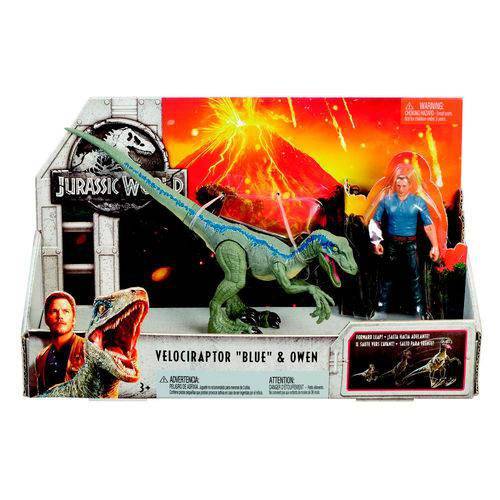 Assistência Técnica, SAC e Garantia do produto Jurassic World - Conjunto Aventura - Velociraptor e Owen - Mattel FMM51