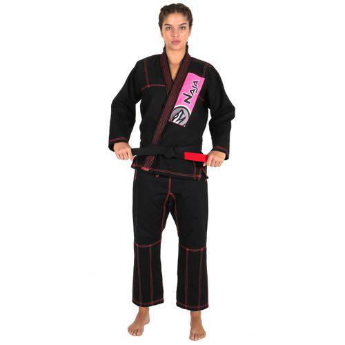 Assistência Técnica, SAC e Garantia do produto Kimono Jiu Jitsu Feminino New Colors - Naja - Preto e Rosa - F0