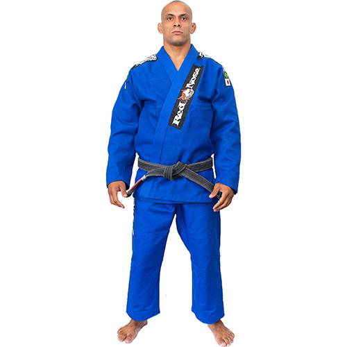 Assistência Técnica, SAC e Garantia do produto Kimono para Jiu-Jitsu Top World Red Nose Azul