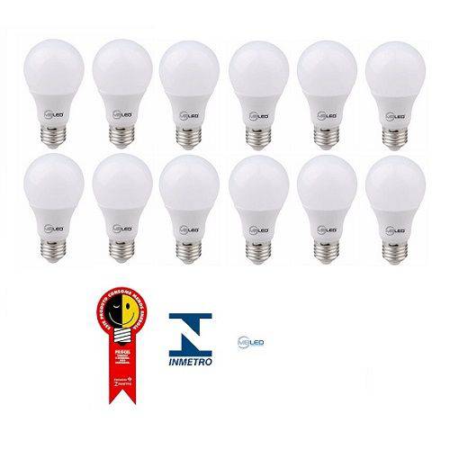 Assistência Técnica, SAC e Garantia do produto Kit 10 Lâmpadas Led Bulbo 9w Mbled Luz Amarela 3000k - 127/220v