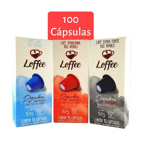 Assistência Técnica, SAC e Garantia do produto Kit 100 Cápsulas de Café Compatíveis com Máquina Nespresso® - Loffee