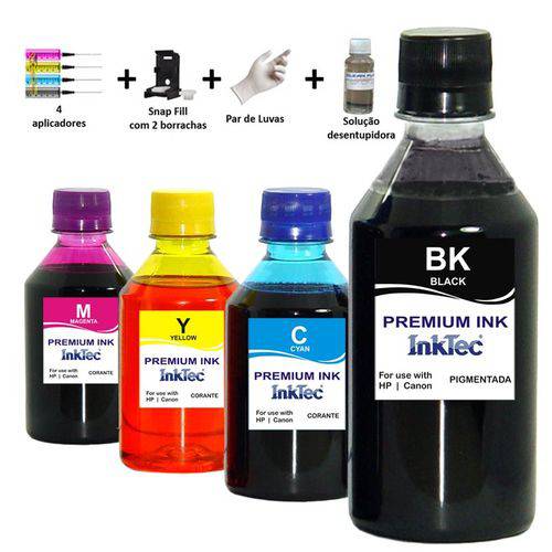 Assistência Técnica, SAC e Garantia do produto Kit 1350ml Tinta Inktec Recarga Cartucho Canon 44 | 54 | 140 | 141 | 145 | 146 | 210 | 211 + Snap