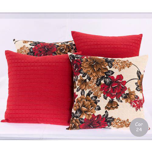 Assistência Técnica, SAC e Garantia do produto Kit 4 Almofadas Decorativas Cheias Sala e Sofa com Ziper