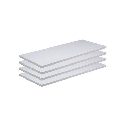 Assistência Técnica, SAC e Garantia do produto Kit 4 Prateleira em Mdf Branco 65x20cm Sem Suporte