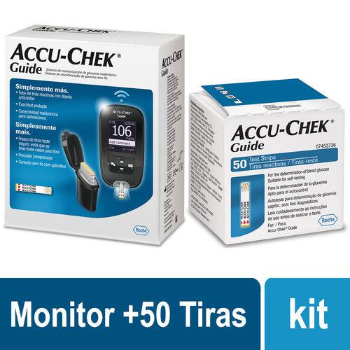 Assistência Técnica, SAC e Garantia do produto Kit Accu-chek Guide Monitor de Glicemia +50 Tiras Reagentes