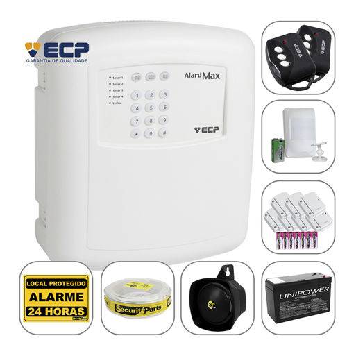 Assistência Técnica, SAC e Garantia do produto Kit Alarme Residencial Casa Comercial ECP Sem Fio com Bateria