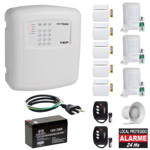 Assistência Técnica, SAC e Garantia do produto Kit Alarme Residencial ECP com Discadora e 8 Sensores Sem Fio Alard Max 4
