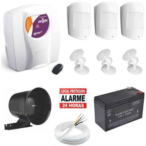 Assistência Técnica, SAC e Garantia do produto Kit Alarme Residencial Genno Ultra Slim 3 Comercial