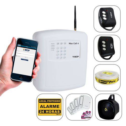 Assistência Técnica, SAC e Garantia do produto Kit Alarme Residencial Sem Fio Alard Max Cell ECP Discadora Gsm Celular