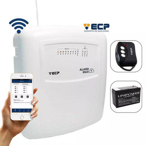 Assistência Técnica, SAC e Garantia do produto Kit Alarme Sem Fio Alard Max Wifi ECP Celular com Bateria