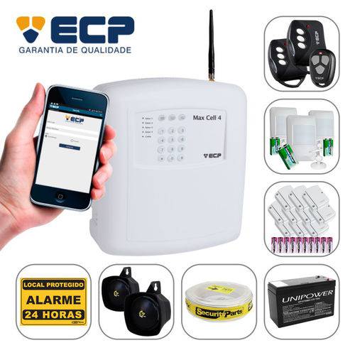 Assistência Técnica, SAC e Garantia do produto Kit Alarme Sem Fio Ecp 13 Sensores Discadora Celular Gsm Mais Bateria