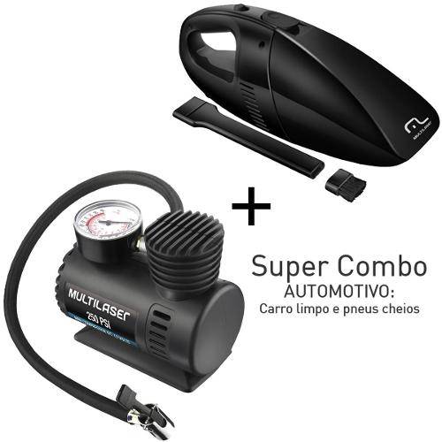 Assistência Técnica, SAC e Garantia do produto Kit Automotivo Aspirador + Compressor - Multilaser