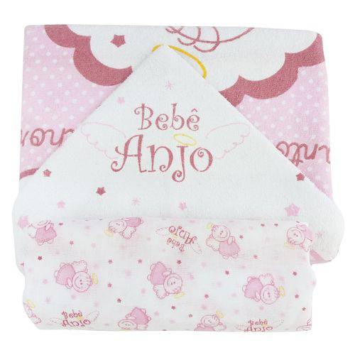 Assistência Técnica, SAC e Garantia do produto Kit Banho 2 Peças Rosa Bebê Anjo Minasrey