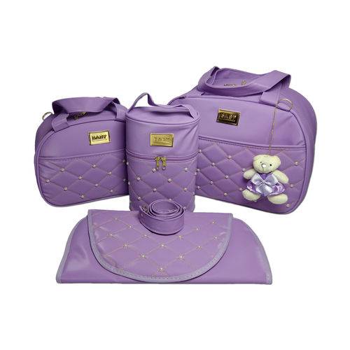 Assistência Técnica, SAC e Garantia do produto Kit Bolsa para Bebe Saída Maternidade Pérola 4 Pcs