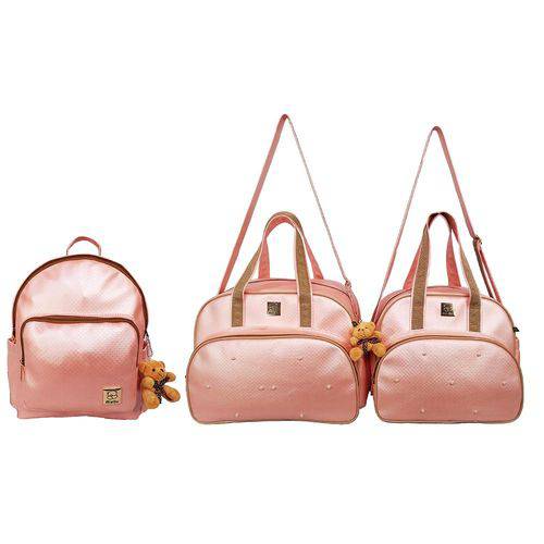 Assistência Técnica, SAC e Garantia do produto Kit Bolsas Maternidade com Mochila e Trocador Classic Miellu Rose