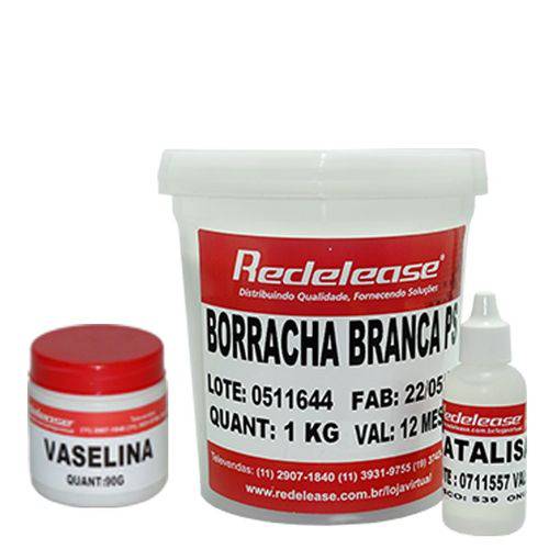 Assistência Técnica, SAC e Garantia do produto Kit: Borracha de Silicone Branca C/ Catalisador + Vaselina