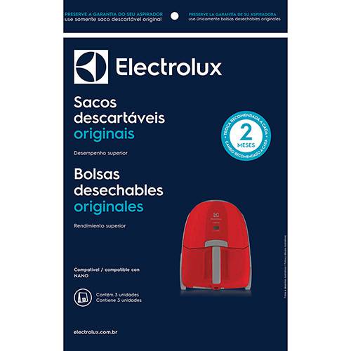 Assistência Técnica, SAC e Garantia do produto Kit C/ 3 Sacos Descartáveis Nano CS3NP - Electrolux