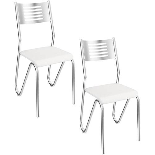 Assistência Técnica, SAC e Garantia do produto Kit 2 Cadeiras Nápoles Branca - Kappesberg