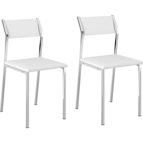Assistência Técnica, SAC e Garantia do produto Kit 2 Cadeiras Sofia 1709 Branco Carraro