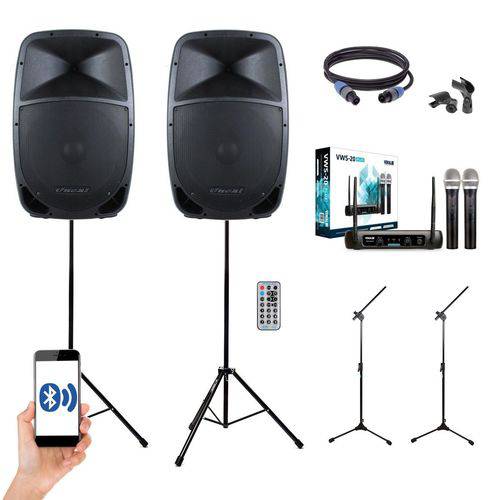 Assistência Técnica, SAC e Garantia do produto Kit Caixa de Som para Igreja Oneal Opb1112 Ob1112 + Microfone Vws20 + Suportes