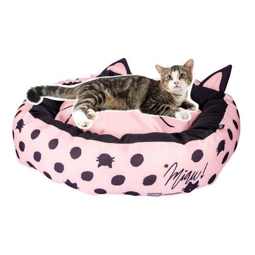 Assistência Técnica, SAC e Garantia do produto Kit Caminha Pet para Gatos com Almofada Rosa e Preto Casinha de Gato Presentes Criativos Uatt