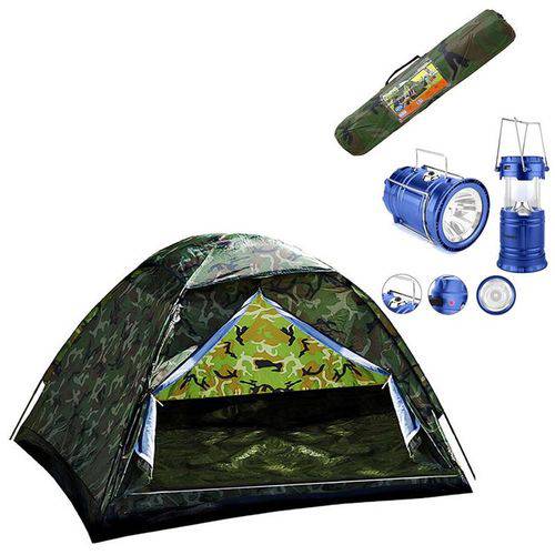 Assistência Técnica, SAC e Garantia do produto Kit Camping Barraca Pantanal 3 L Mor com Lampiao Solar Led USB Lanterna Recarregavel Bivolt