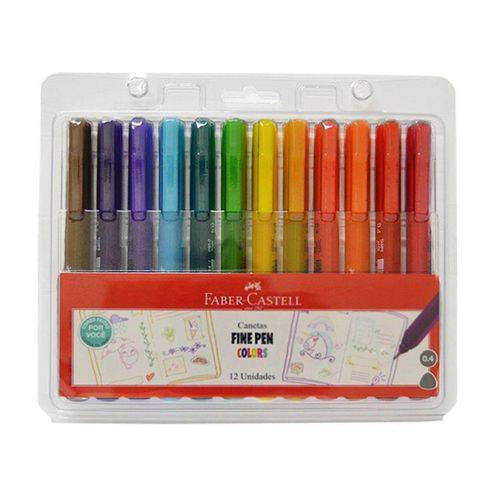 Assistência Técnica, SAC e Garantia do produto Kit Canetas Fine Pen Colors Faber-Castell 12 Unidades