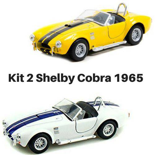 Assistência Técnica, SAC e Garantia do produto Kit 2 Carrinho de Coleção Shelby Cobra 427 S/c Antigo de Metal Ano 1955