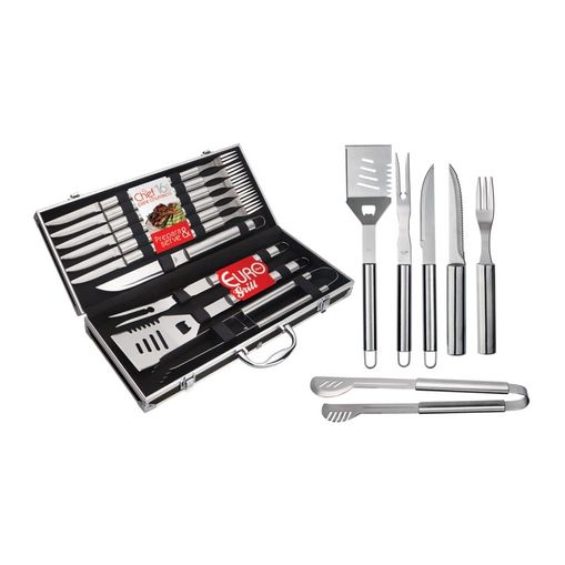 Assistência Técnica, SAC e Garantia do produto Kit Chef para Churrasco 16 Peças + Maleta Euro BBQ6108