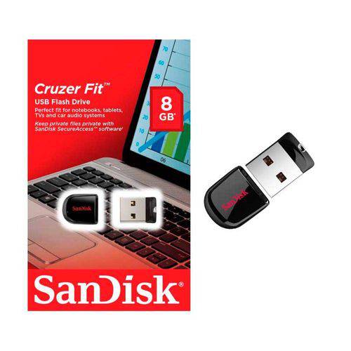 Assistência Técnica, SAC e Garantia do produto Kit com 10 Pen Drive 8gb Sandisk Cruzer Fit Original Lacrado