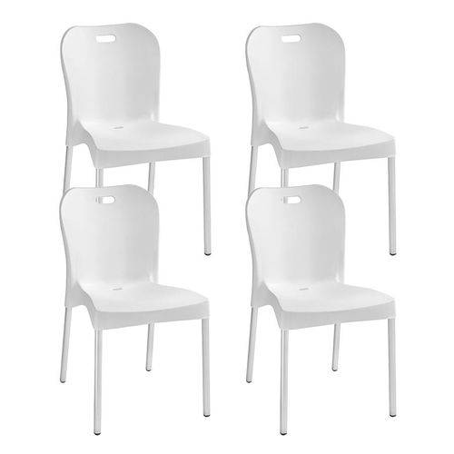 Assistência Técnica, SAC e Garantia do produto Kit com 4 Cadeiras Lyon Polipropileno Branca