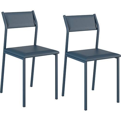 Assistência Técnica, SAC e Garantia do produto Kit com 2 Cadeiras Sofia Azul Noturno - Carraro