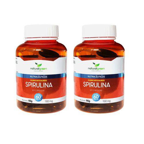 Assistência Técnica, SAC e Garantia do produto Kit com 2 Spirulina (1100mg com 60 Cápsulas) Natsu