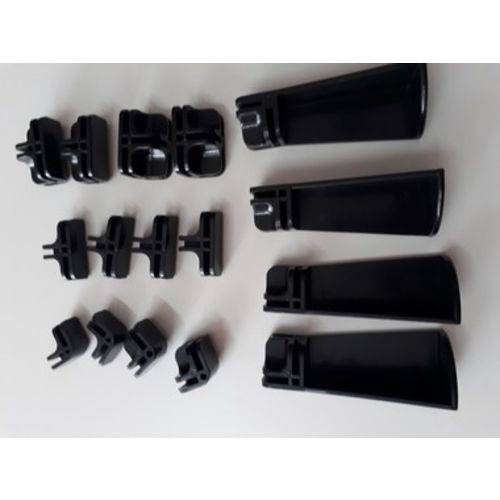 Assistência Técnica, SAC e Garantia do produto Kit Conectivos Preto para Balcão 03 Módulos - Vidro ou Aramado 4mm
