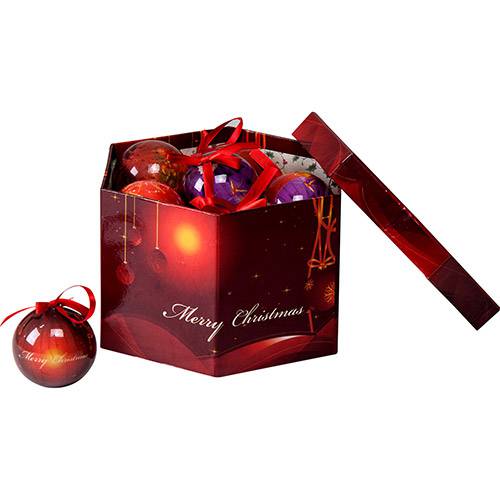 Assistência Técnica, SAC e Garantia do produto Kit de Bolas Decoradas "Merry Christmas", 7cm, 14 Unidades - Christmas Traditions