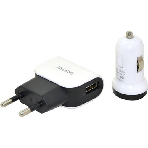 Assistência Técnica, SAC e Garantia do produto Kit de Carregadores 3 em 1 com Cabo Micro USB Branco e Preto - Driftin