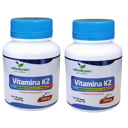 Assistência Técnica, SAC e Garantia do produto Kit de 2 Unidades Vitamina K2 60 Cápsulas