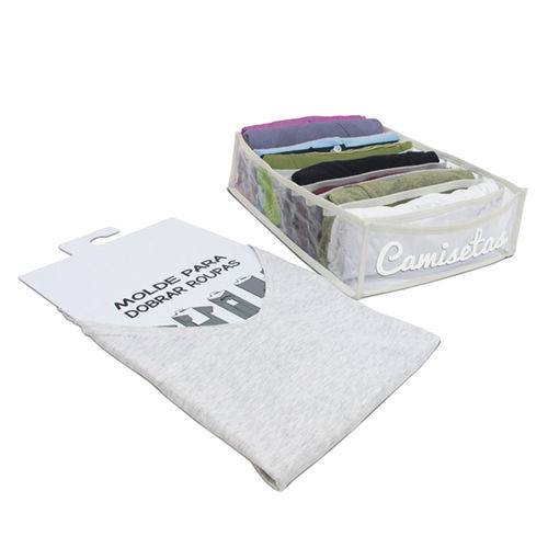 Assistência Técnica, SAC e Garantia do produto Kit Dobrador+colmeia Camiseta - Bege