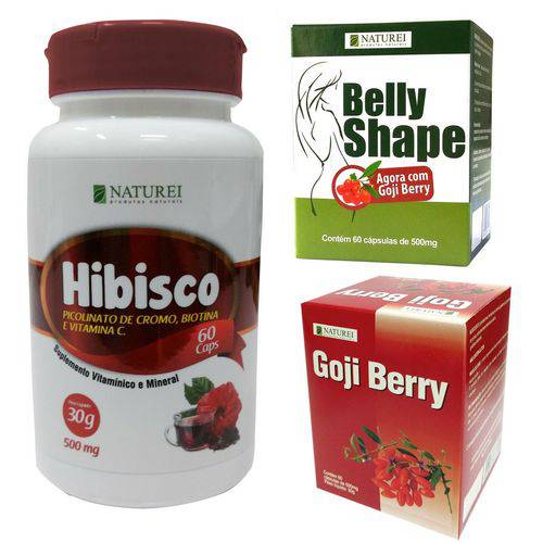 Assistência Técnica, SAC e Garantia do produto Kit Emagrecedor - Seca Barriga + Goji Berry + Hibisco