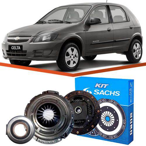 Assistência Técnica, SAC e Garantia do produto Kit Embreagem Chevrolet Celta 1.0 1.4 2001 a 2014 Sachs