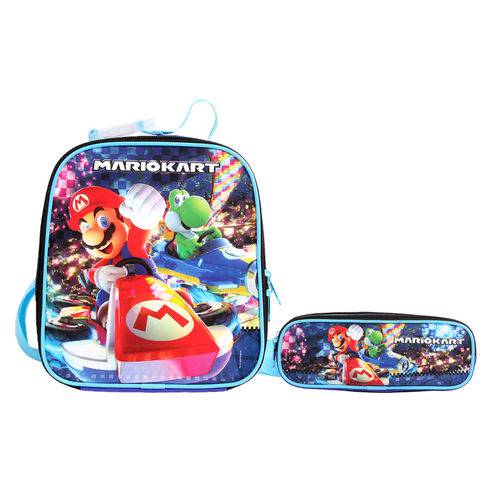 Assistência Técnica, SAC e Garantia do produto Kit Escolar Lancheira + Estojo DMW Mario Kart (11519+11522)