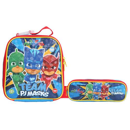 Assistência Técnica, SAC e Garantia do produto Kit Escolar Lancheira + Estojo Duplo Dmw Pj Masks Team (11549+11552)