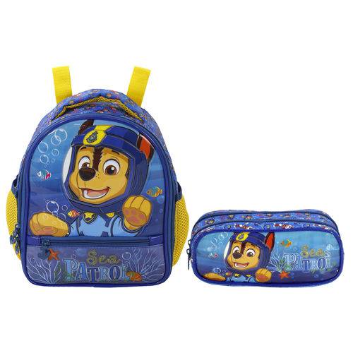 Assistência Técnica, SAC e Garantia do produto Kit Escolar Lancheira + Estojo Xeryus Paw Patrol Sea Patrol Chase (7954+7955)