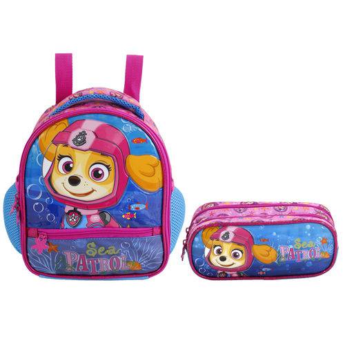 Assistência Técnica, SAC e Garantia do produto Kit Escolar Lancheira + Estojo Xeryus Paw Patrol Sea Patrol Skye (7964+7965)