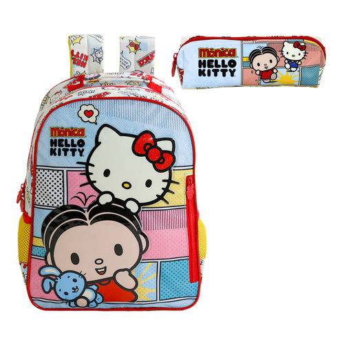 Assistência Técnica, SAC e Garantia do produto Kit Escolar Mochila 14 + Estojo Xeryus Mônica e Hello Kitty BFF (7913+7914)